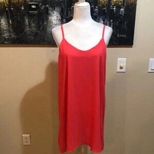 NWOT B Envied Semi Sheer Adjustable Strap Cami Dress-Size L